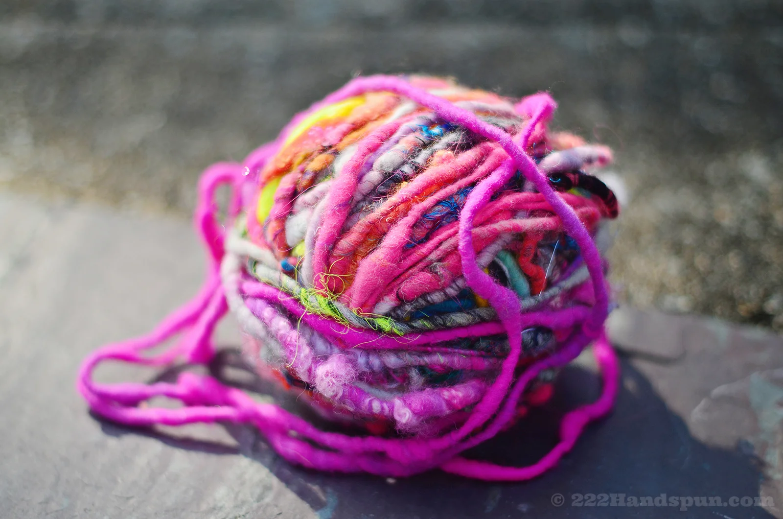 Handspun Art Yarn - 222 Handspun