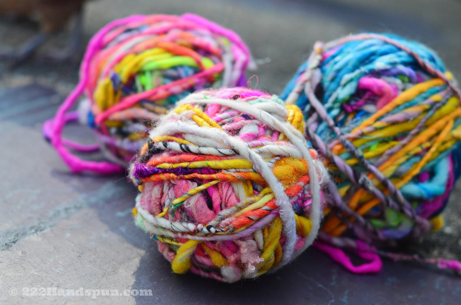 Handspun Art Yarn - 222 Handspun