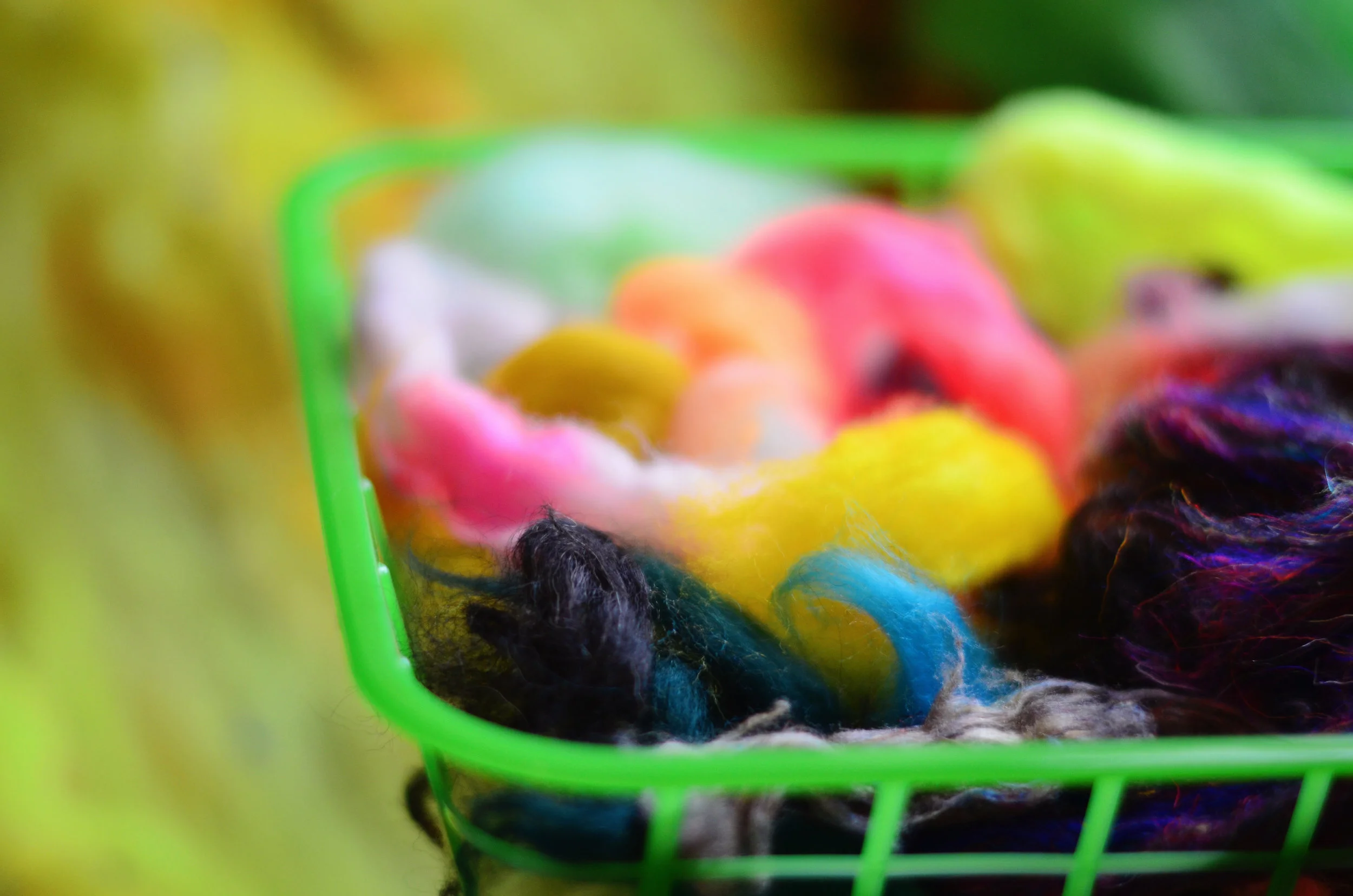 Neon Spinning Fiber by 222 Handspun