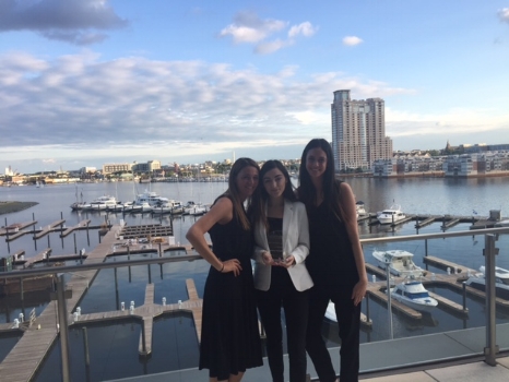 This was such an exciting evening! Alex (in the middle) is one of our first Student Success interns to graduate and officially get hired to join our team! Welcome to Chartwells at Southern Connecticut State University Alex!! Her Regional Marketing Director Stephanie (on the left) was there to join us as Alex received a Presidential Circle award from out CEO Lisa.