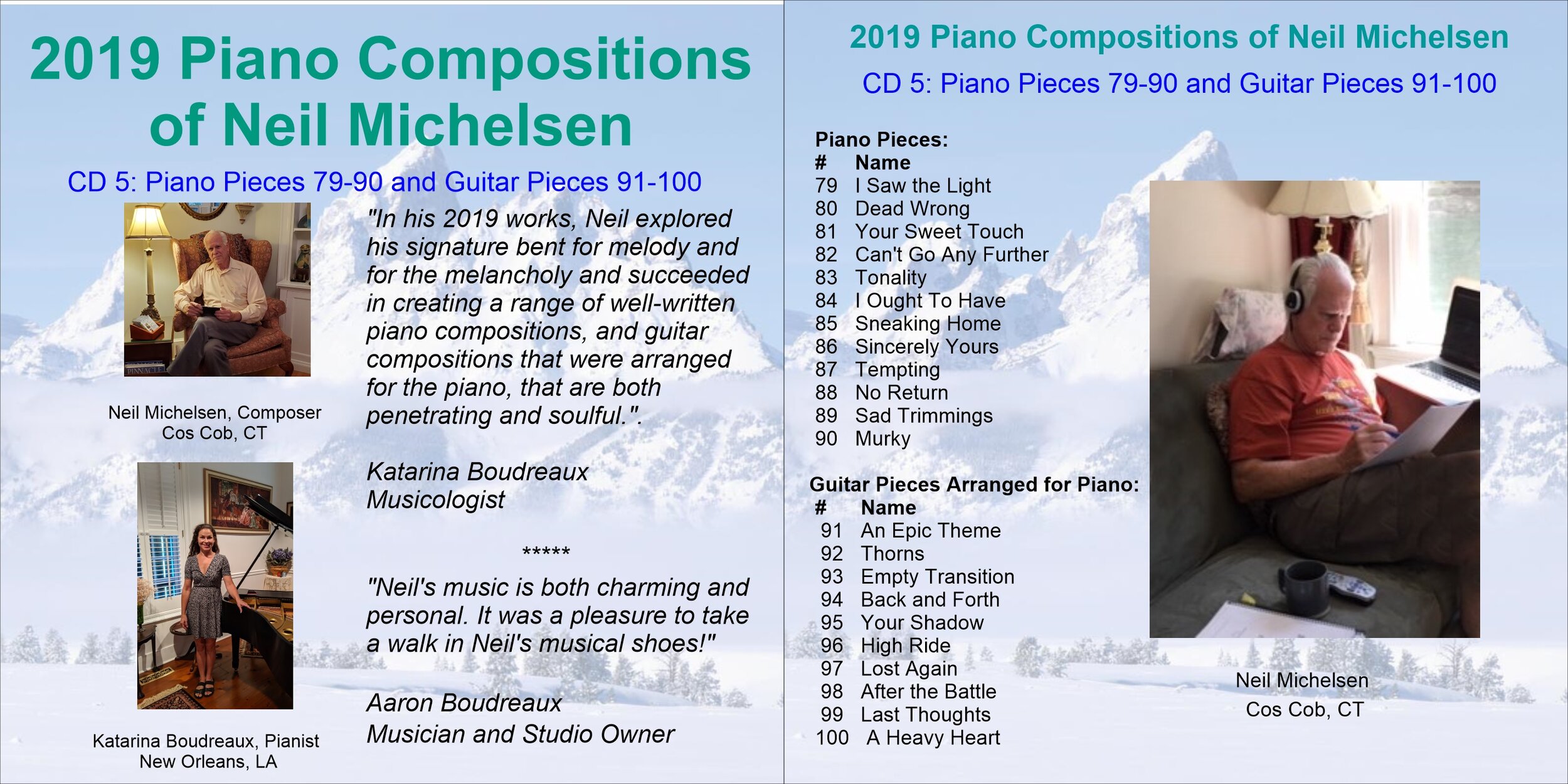 2019 Piano Compositions CD 5