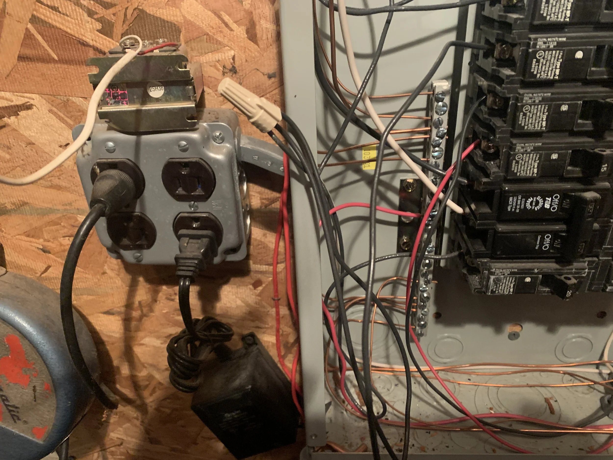 Improper splice in panel.JPG