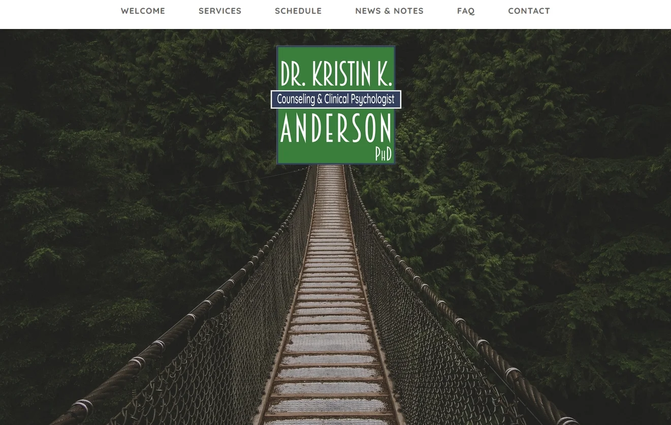 Houston-based Psychologist Kristen Anderson has a practice focusing on individual & couples therapy, as well as sports psychology and achievement psychotherapy. In addition to appearing on MTV's True Life, she was QB and team captain of The Houston Energy (Women's Professional Football League). She is the embodiment of a renaissance woman. We took her outdated site and created this, a website packed-full of information, set forth in an easy to navigate and use tool. DRKRISTINANDERSON.COM
