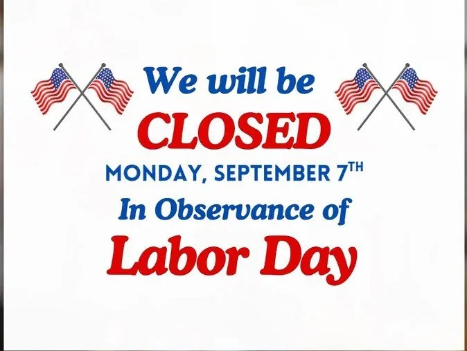 Closed for Labor Day