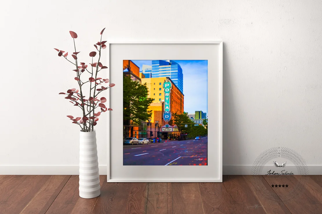 Famous Portland Concert Hall in Full Color