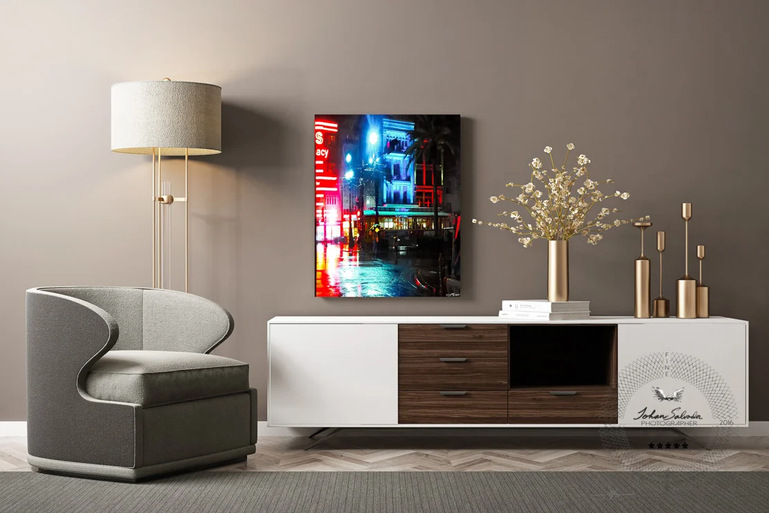 In Full Color With Yellow and Blue Abstract.