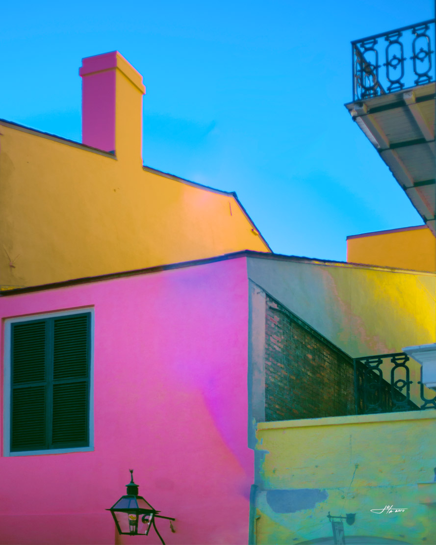 Colorful New Orleans Architecture - French Quarters 2015