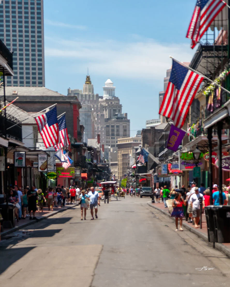 Iconic French Quarter - Bourbon Street 2015