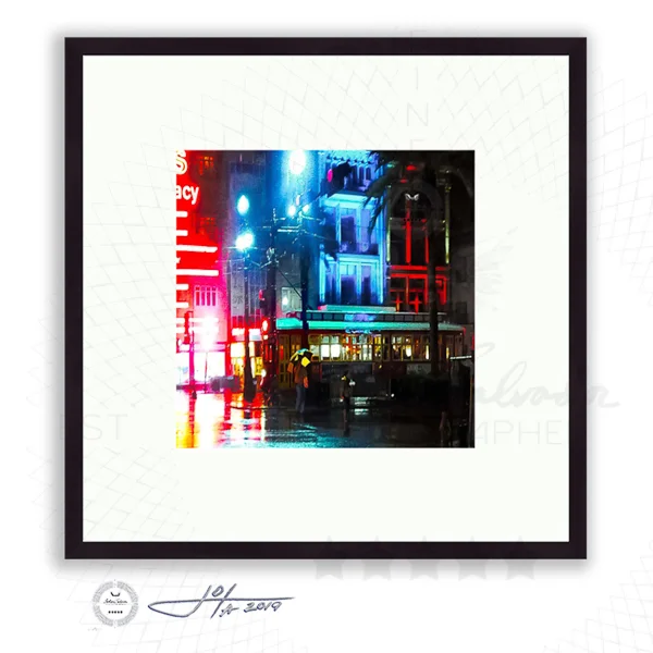Limited Edition Print of Colorful Canal Street - New Orleans