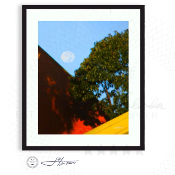 New Orleans Rooftops And A Full Moon - Limited Edition Fine Art Photography