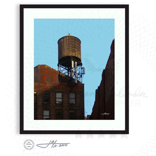 Soho Water Tower - Modern Industry - Limited Edition Fine Art Photography