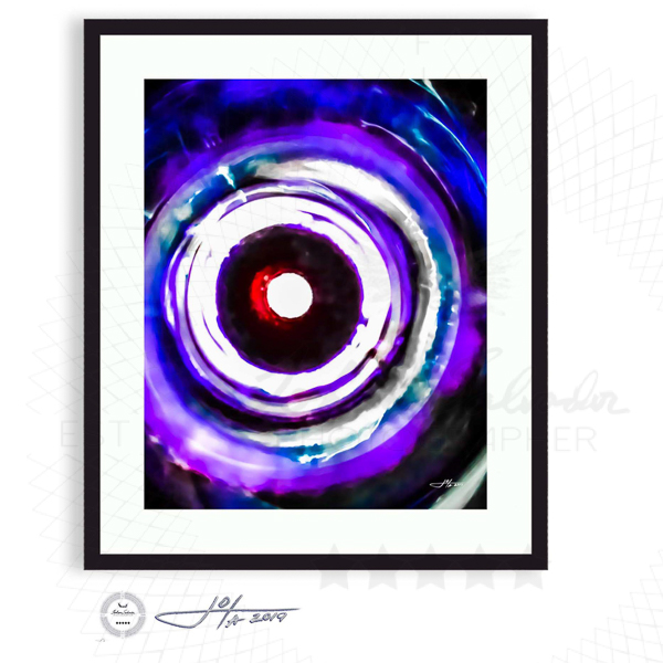 At The Bottom Of The Sea, Your Eyes No. 2 (Modern Abstract in Blues) - Limited Edition Fine Art Photography