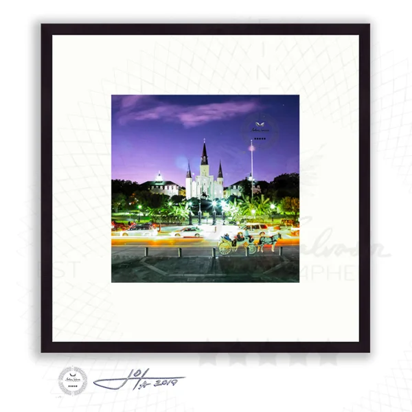Historic Jackson Square In Night Lights - Limited Edition Fine Art Photography
