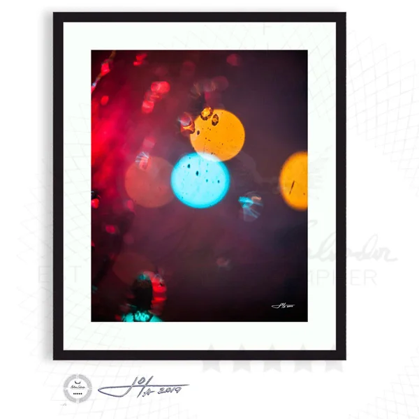 Raindrops On Vivid Hues No. 1 - Abstract Nature