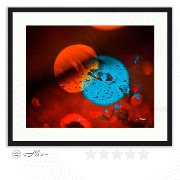 Raindrops On Vivid Hues No. 2 - Abstract Nature  - Limited Edition Fine Art Photography