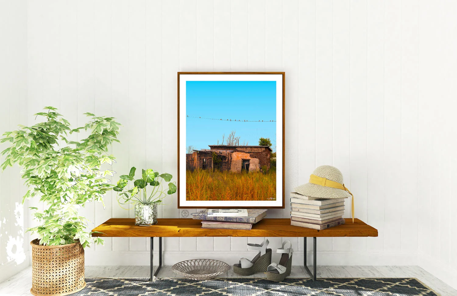 Birds on a line in time - Marfa TX