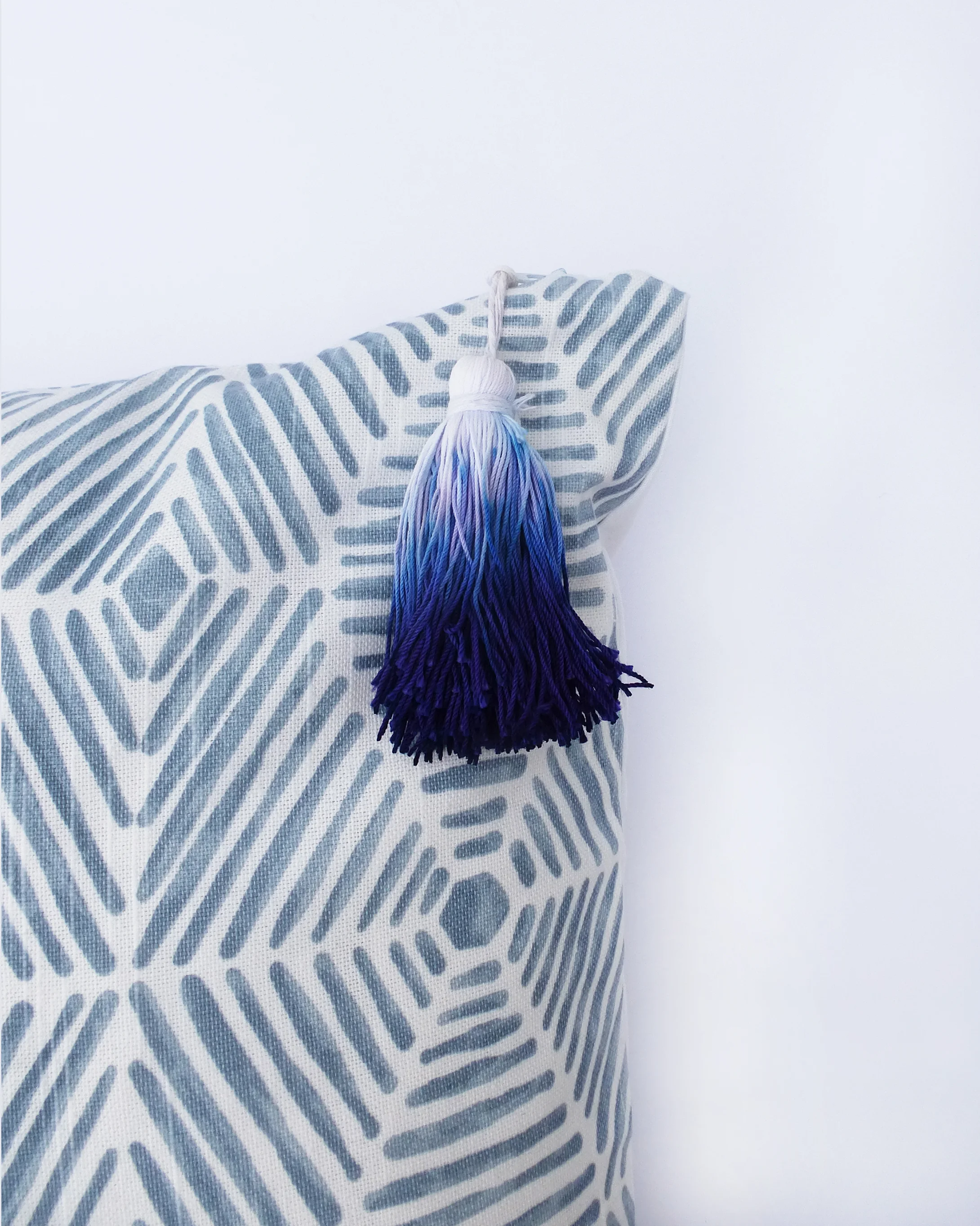 EBB & FLOW Ombre Tassel Pillow - Riviera