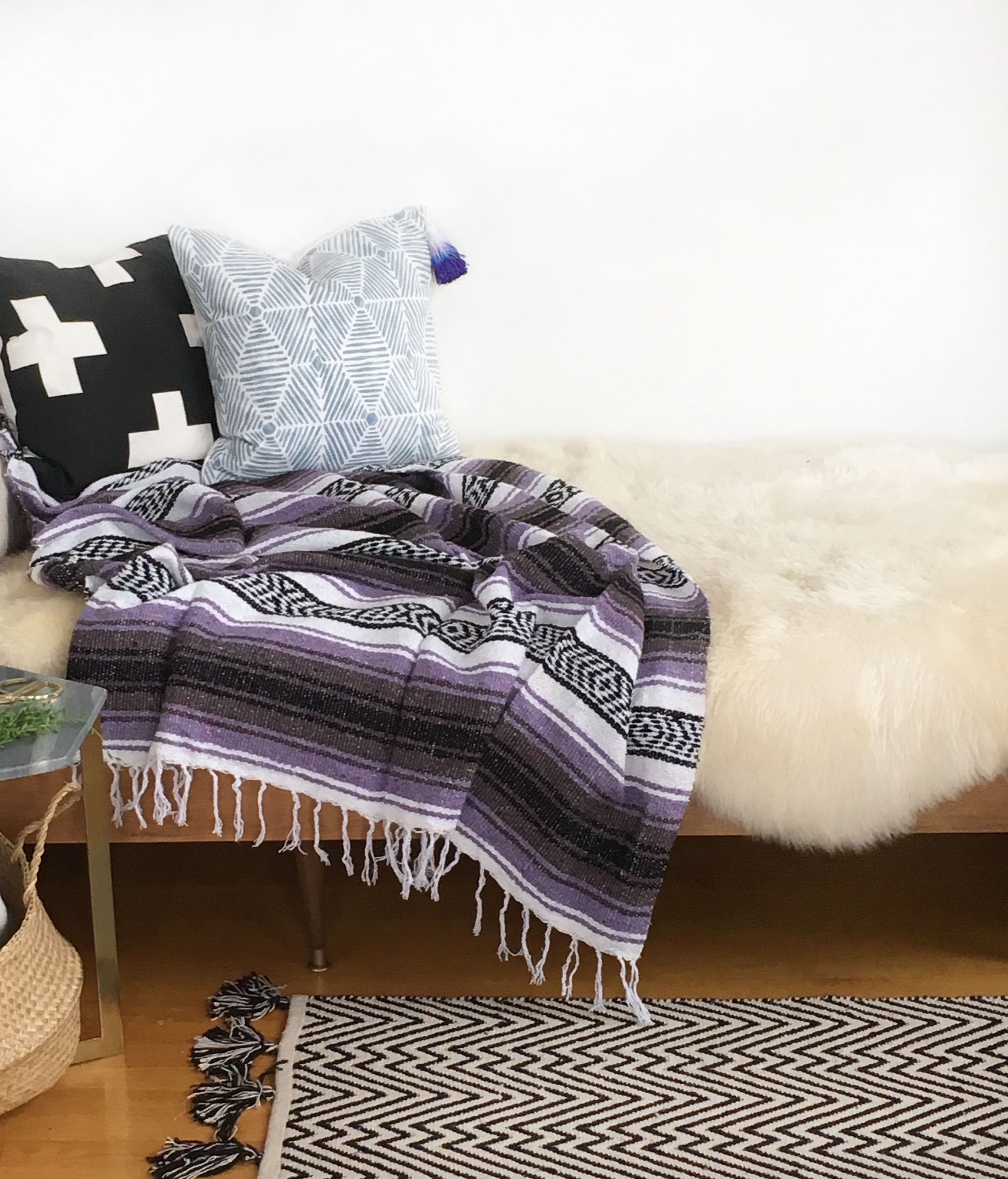 EBB & FLOW La Cabaña Blanket - Lilac