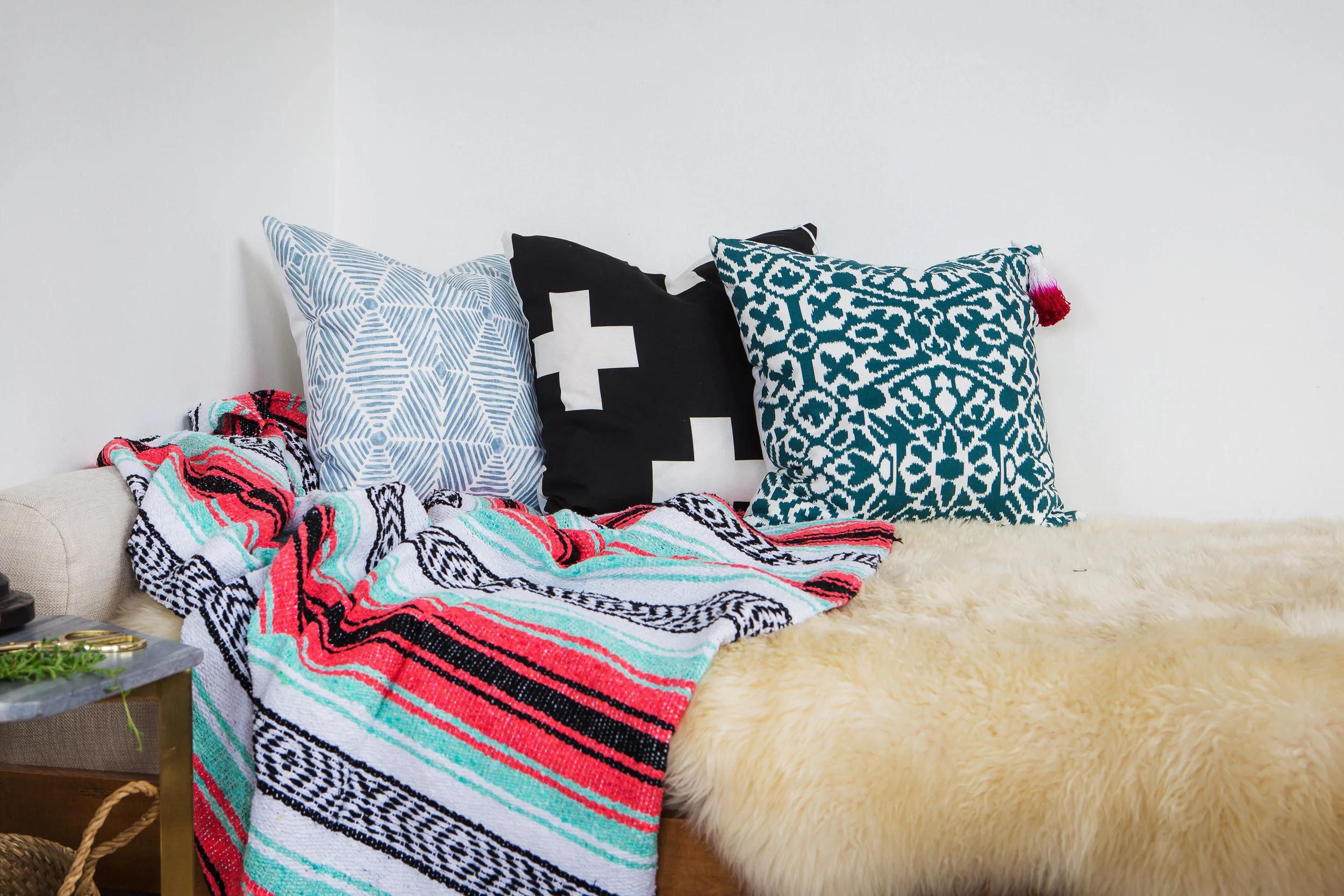 EBB & FLOW Ombre Tassel Pillow - Riviera