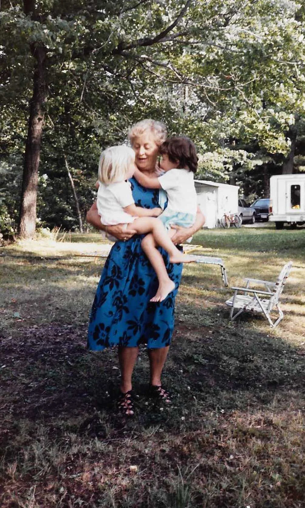 Devon (pictured right) with her Grandmother, Maureen Johnson, and her sister, Amanda Specht, in Muskoka.