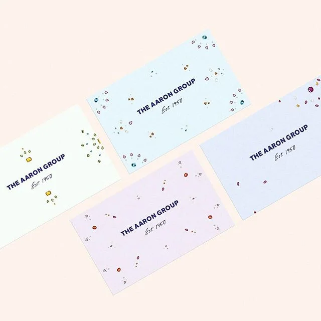 #tbt branding for the aaron group. working those pale springtime hues. 💎