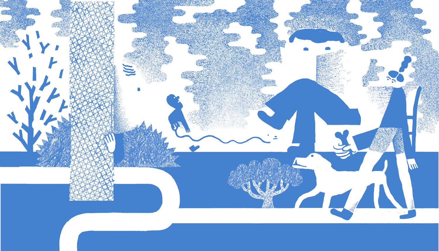 An example of how JooHee’s separate layers overlap to create new hues, textures, and shapes.
