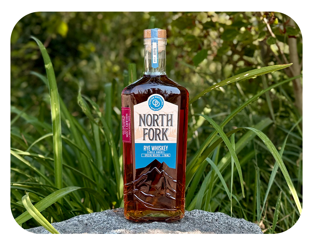 north-fork-blue-label-special-release-bottle-with-grass behind