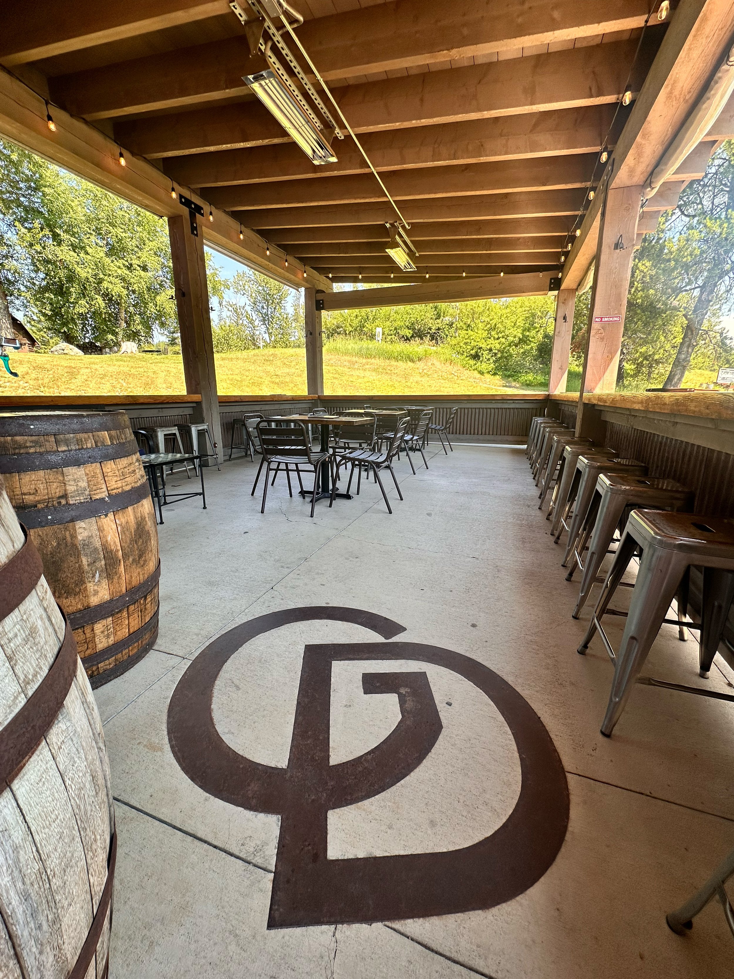 Our patio is an ideal setting to unwind after a day of adventuring in the park.