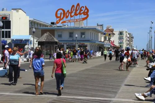 A view from the boardwalk in Rehoboth. 