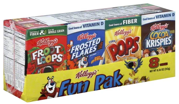 Kellog's fun paks always made eating cereal 