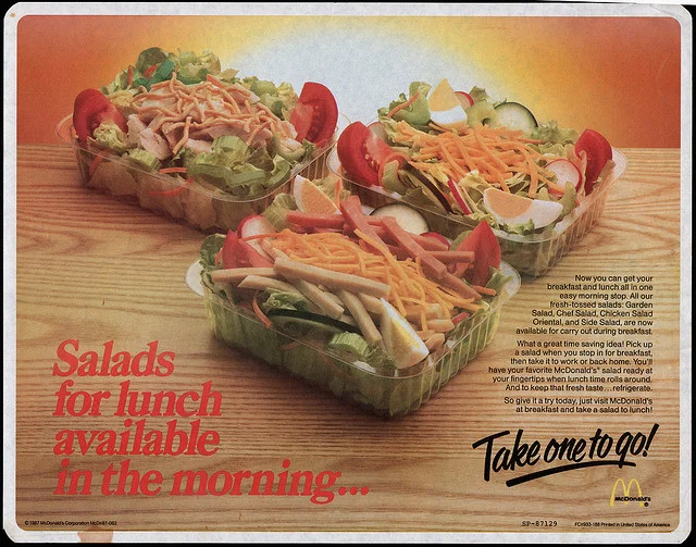 McDonal's Chef salad was legit!
