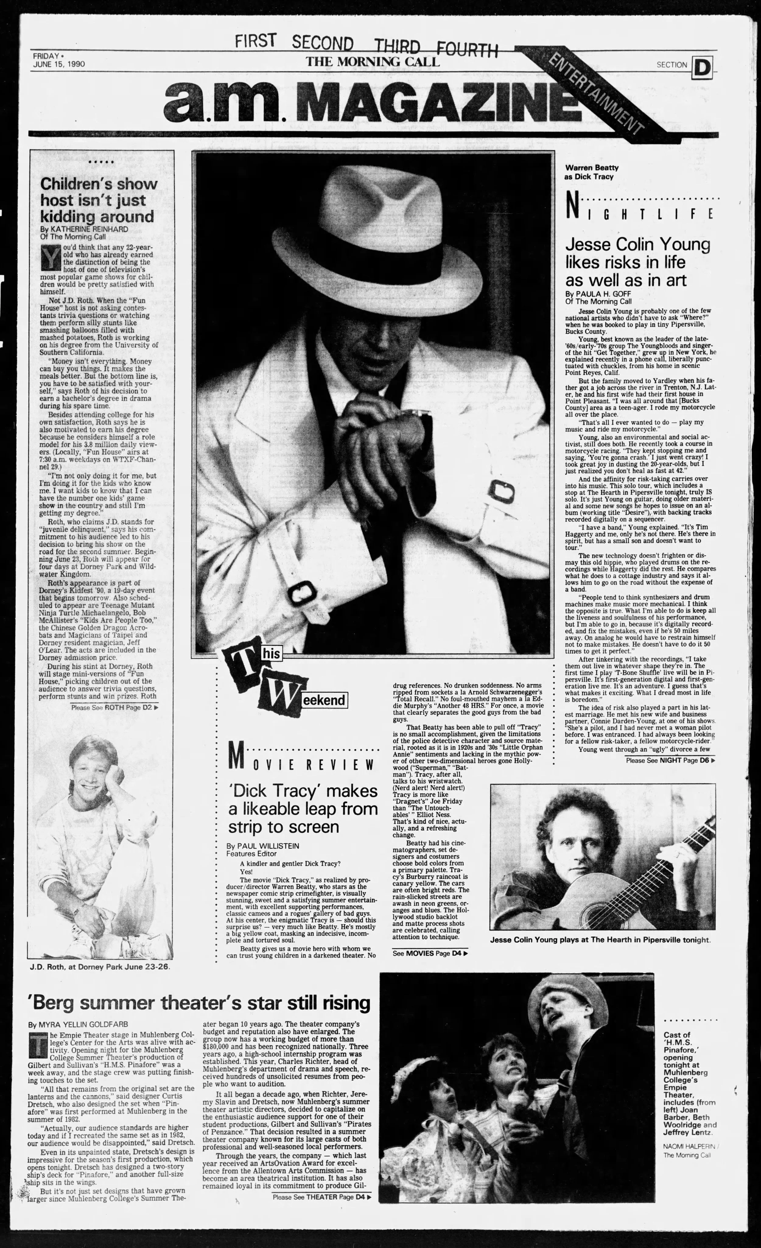 this was the article about the movie in our local newspaper on release day.