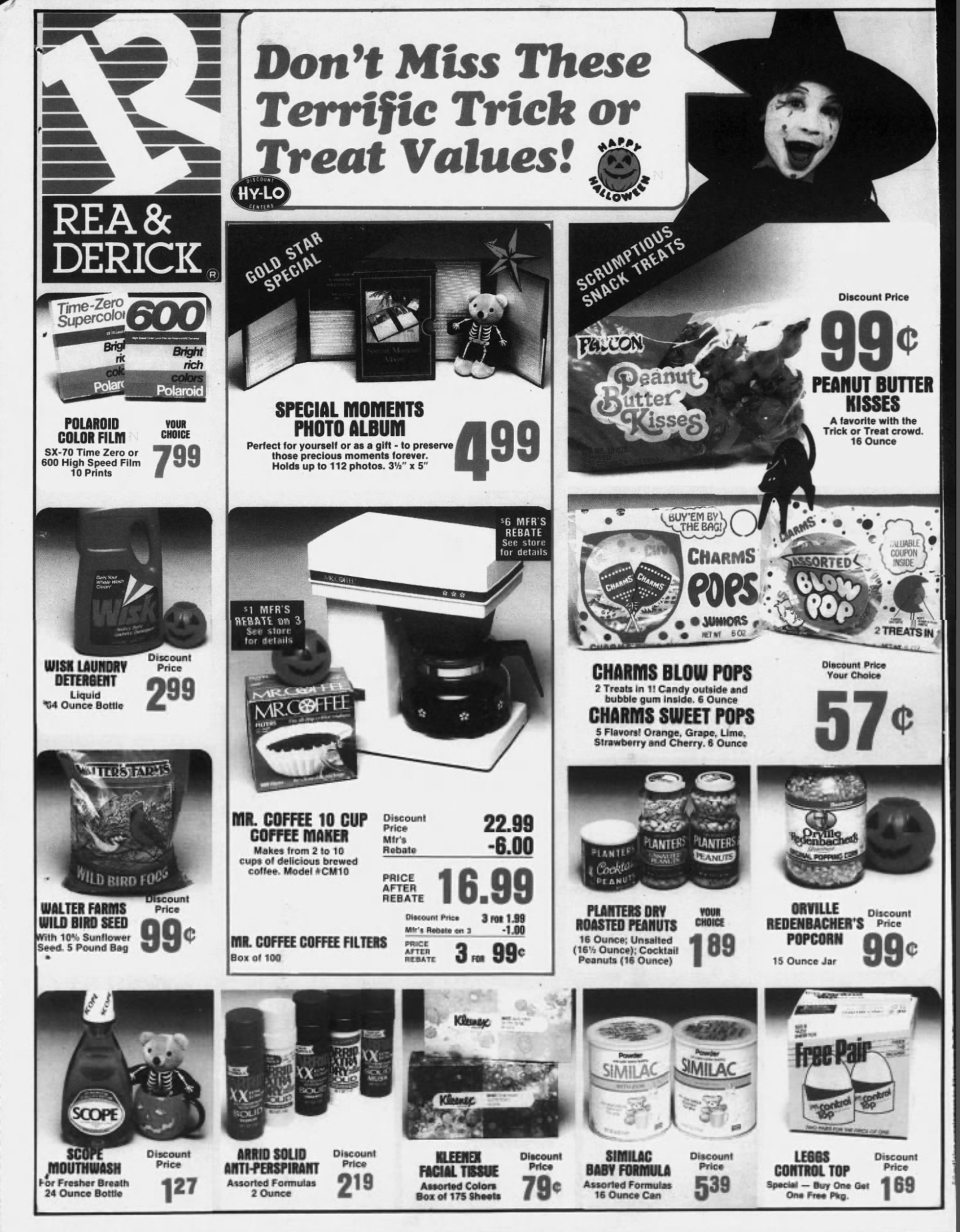 A Drug Store Halloween Circular from 1986