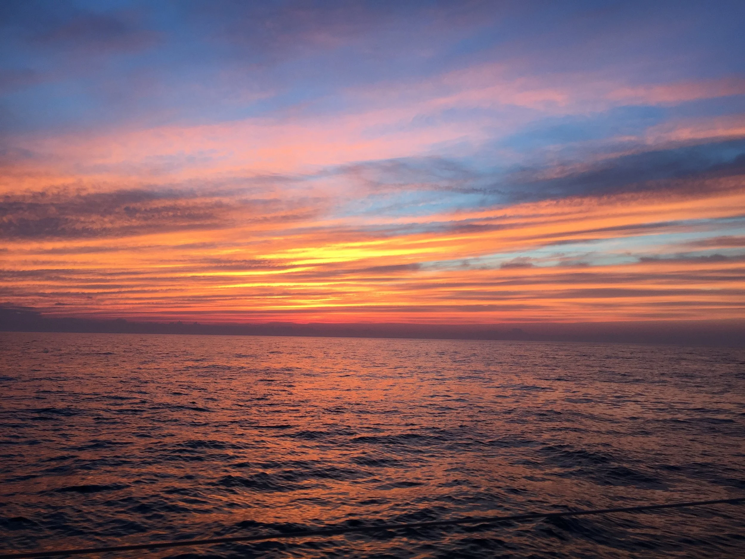  Sunset leaving Cape May. 