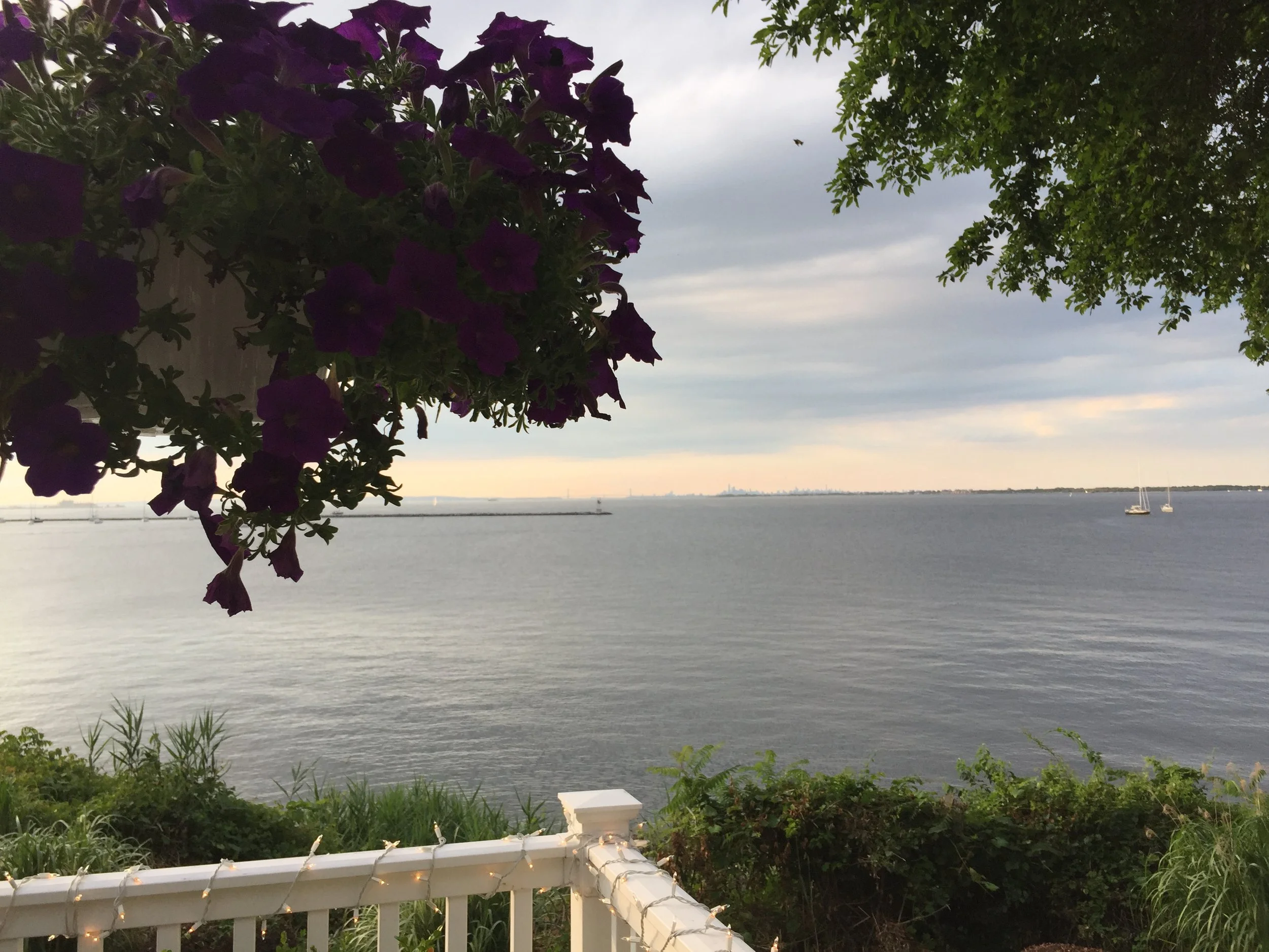  Invited to dinner at Tina's. &nbsp;View from her deck. 