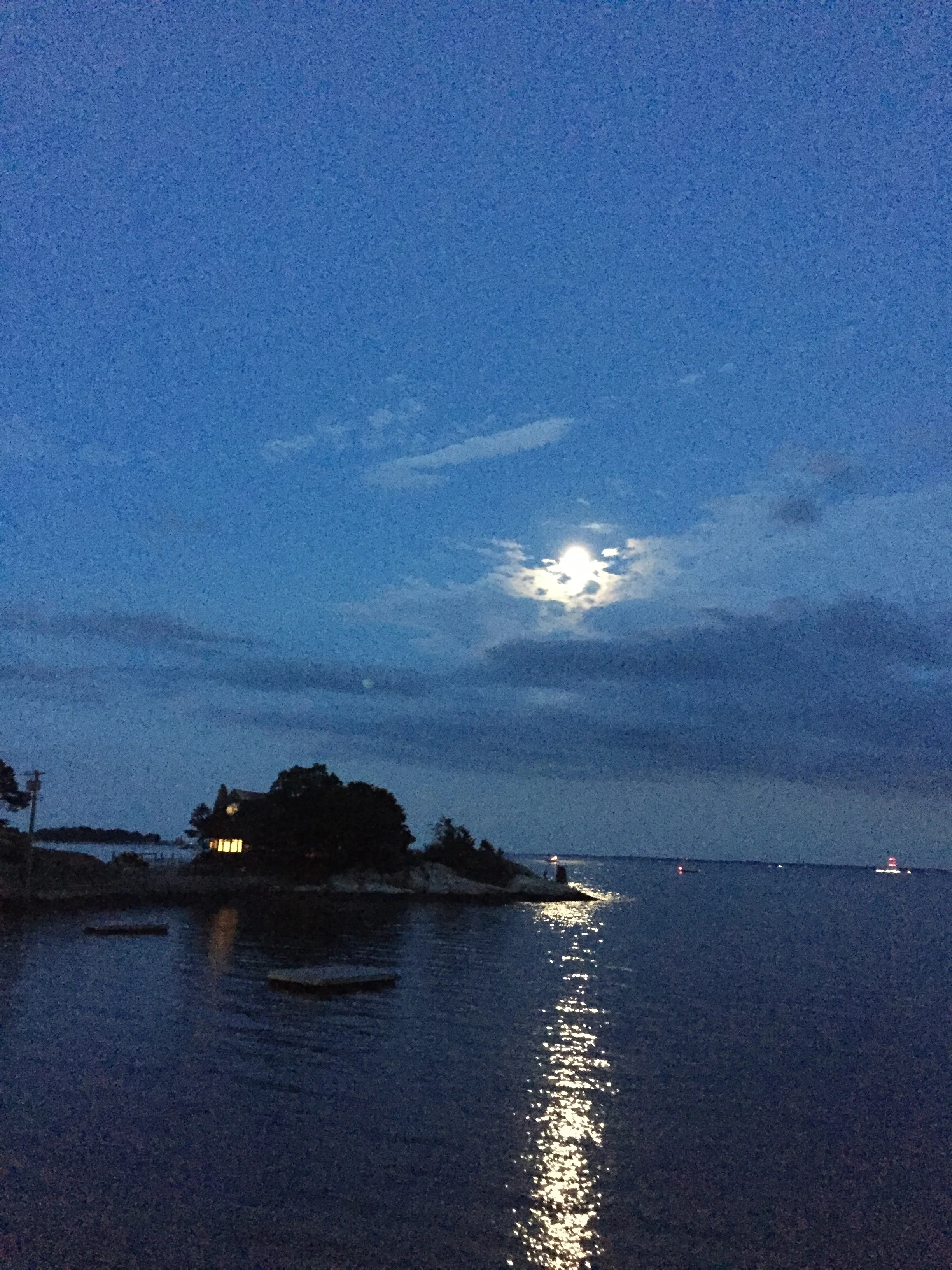  Moon rising at Roton Point. 