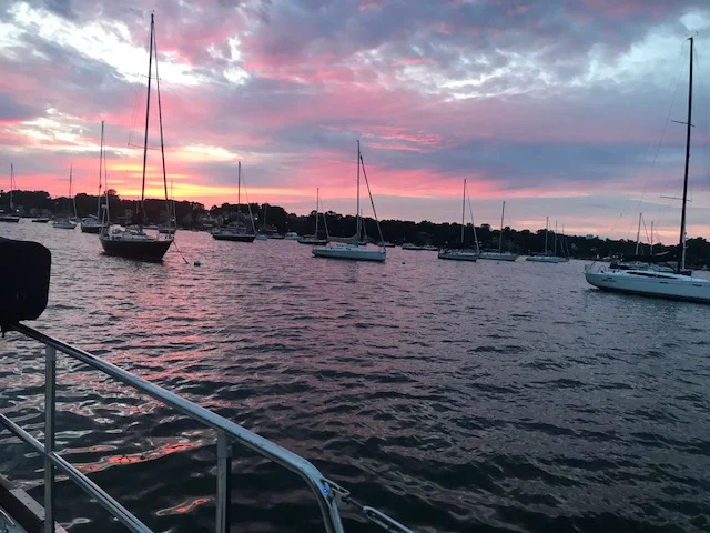  Norwalk Yacht Club on a mooring. 