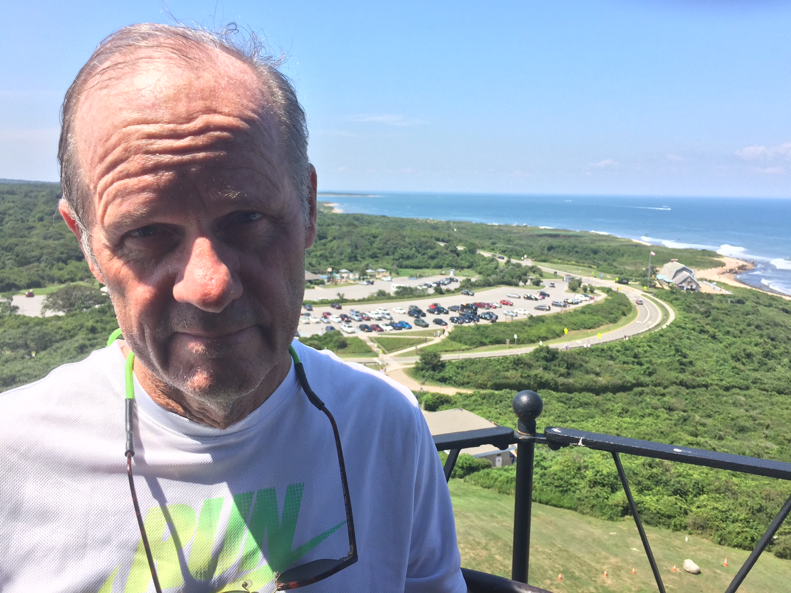  I took this picture of Jeff at the top of the lighthouse. 