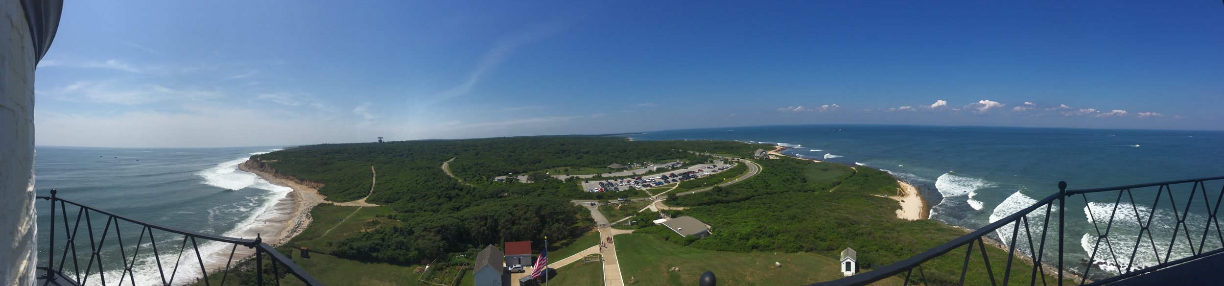  Jeff took this pano picture to show the view at the top. 