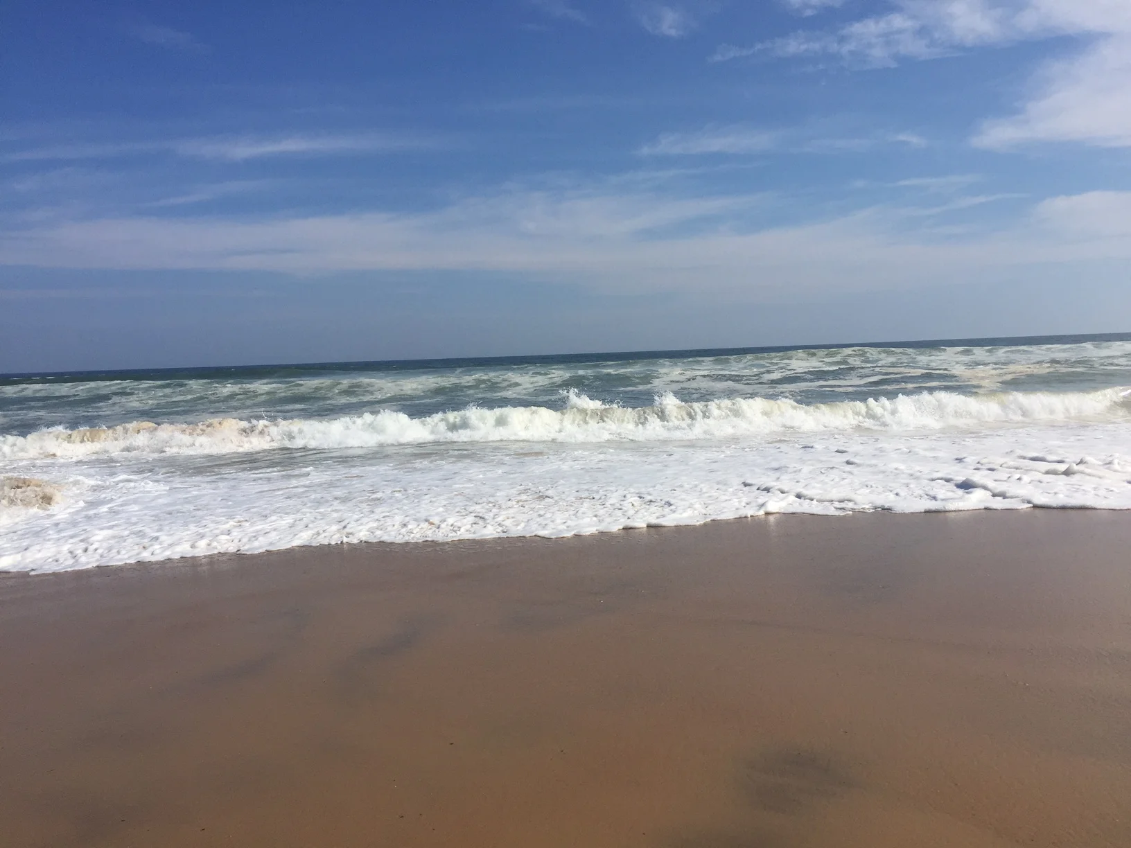  A red flag day at the beach. &nbsp;No one allowed in the water. 