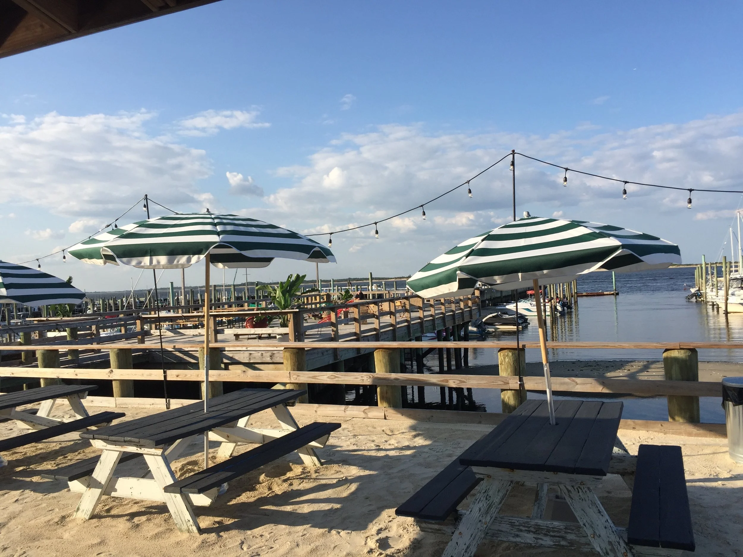 The Tiki Bar just down the dock from our boat.
