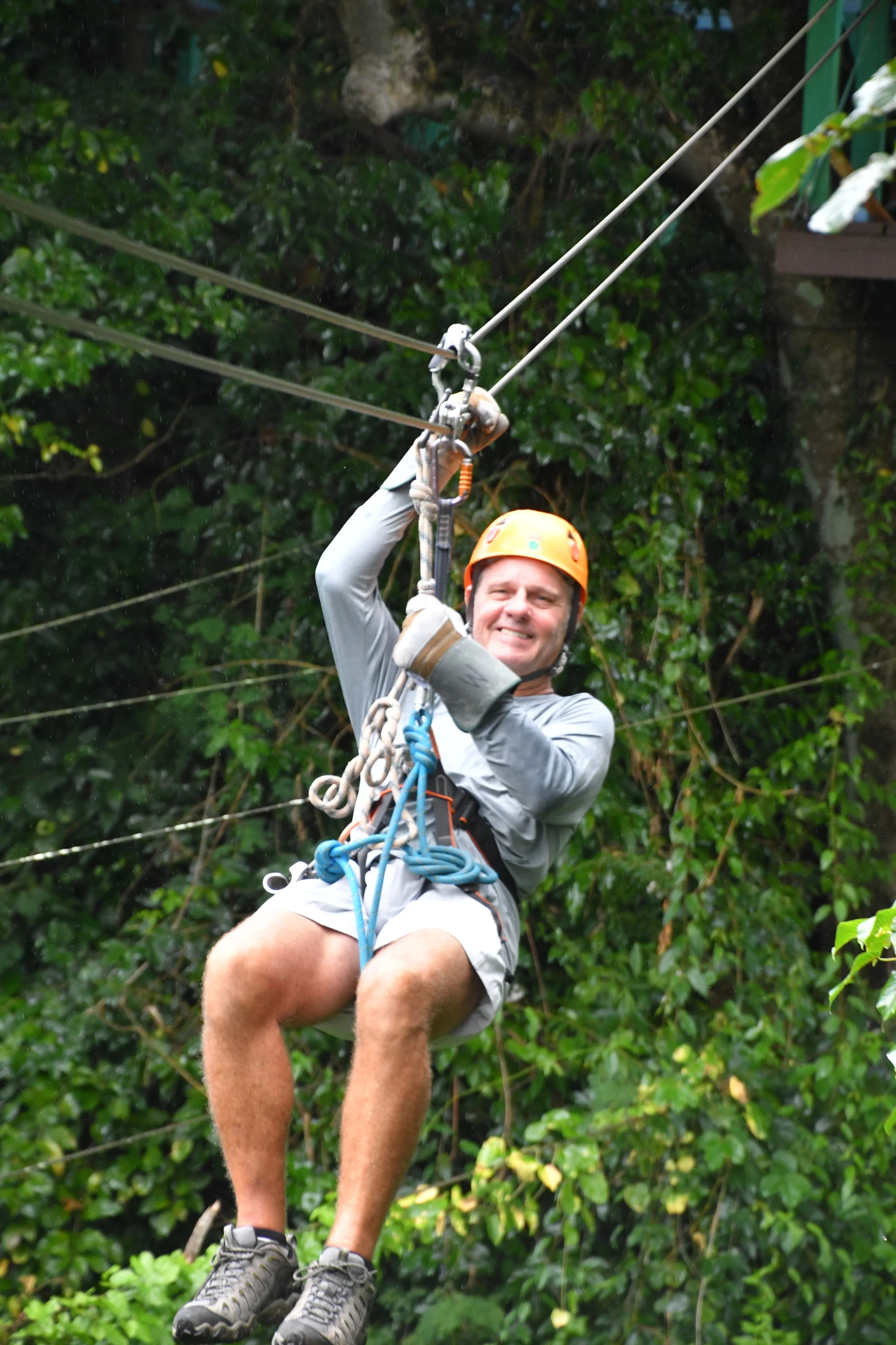 Jeff zip-lining