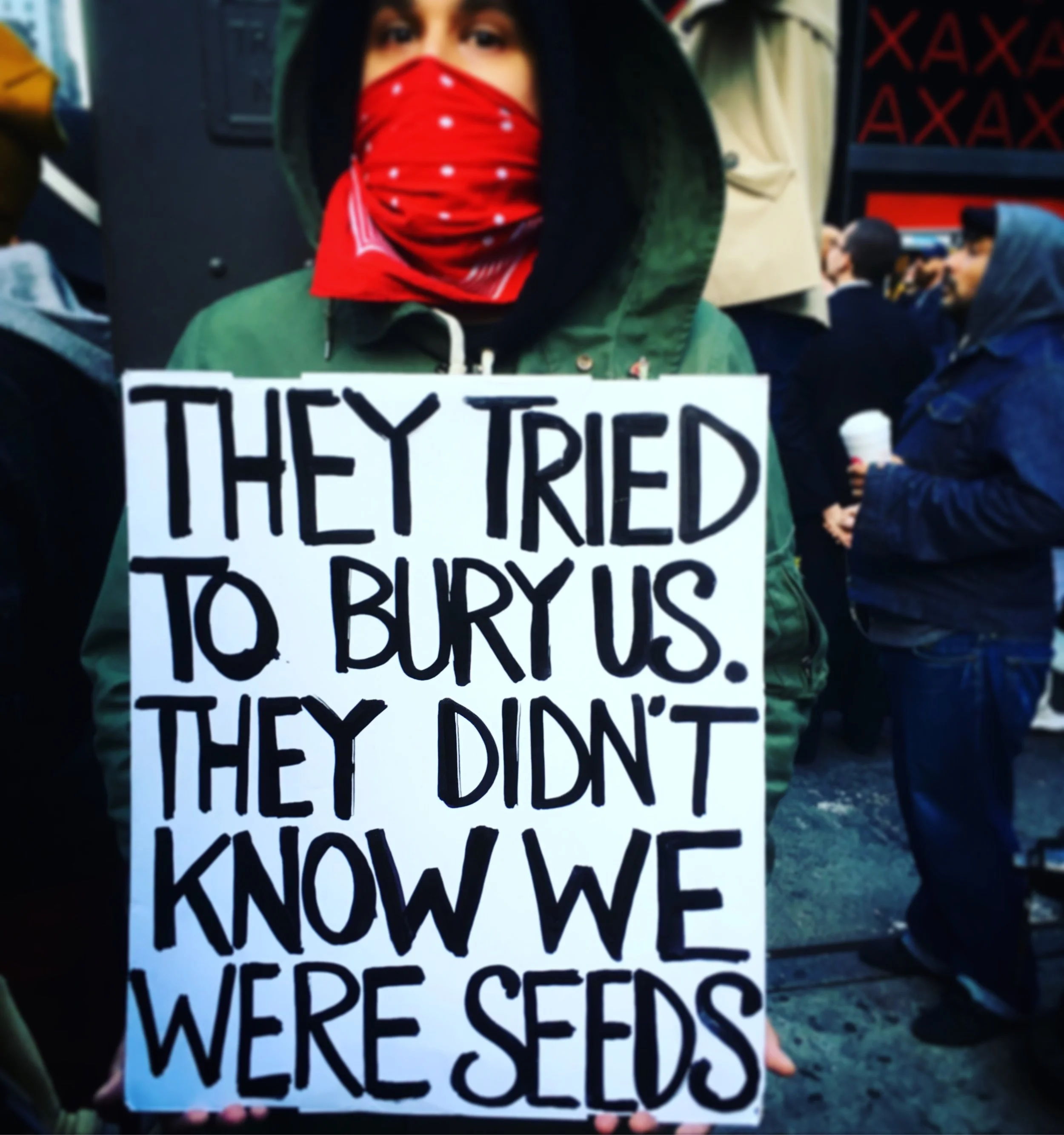  Protester during the Inaguration. 