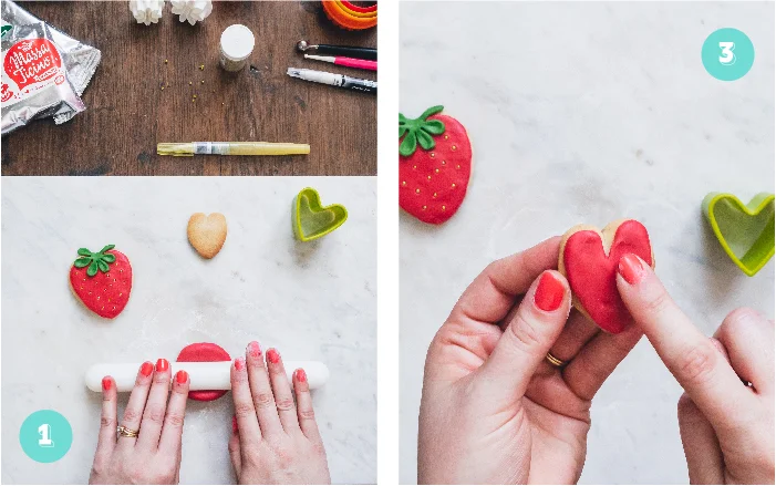 How to make EASY Strawberry & Tennis Ball Biscuits For a Wimbledon Themed Party or sporty celebration