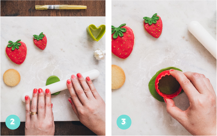 How to make EASY Strawberry & Tennis Ball Biscuits For a Wimbledon Themed Party or sporty celebration