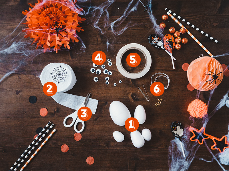 How to make a cute ghost halloween balloon tail - what you’ll need