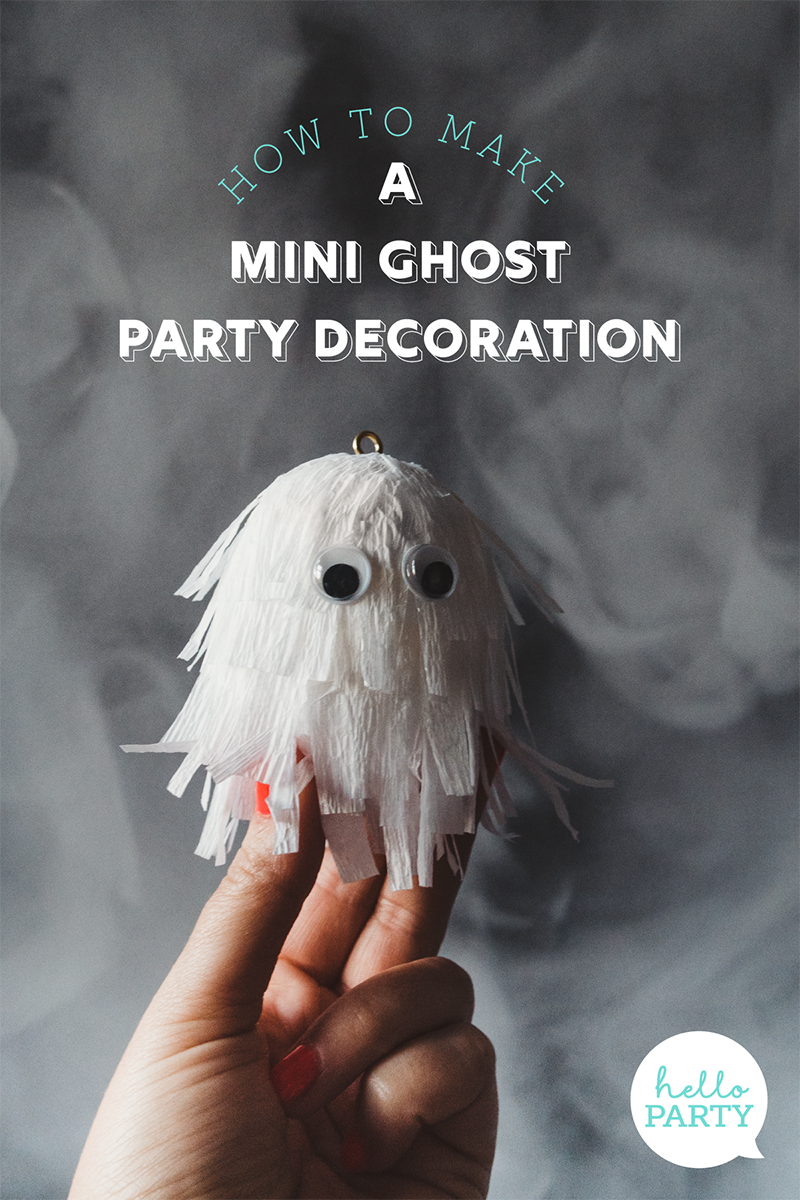 How to make a cute ghost halloween balloon tail