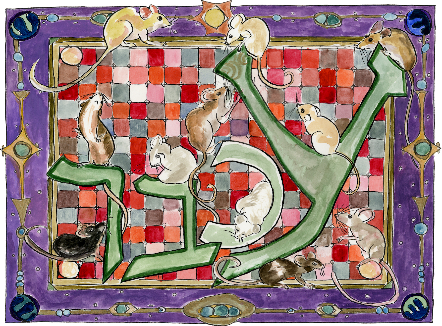 Mouse, by Abbie Steiner, from The Aleph Bet Bestiary (2002-2019)