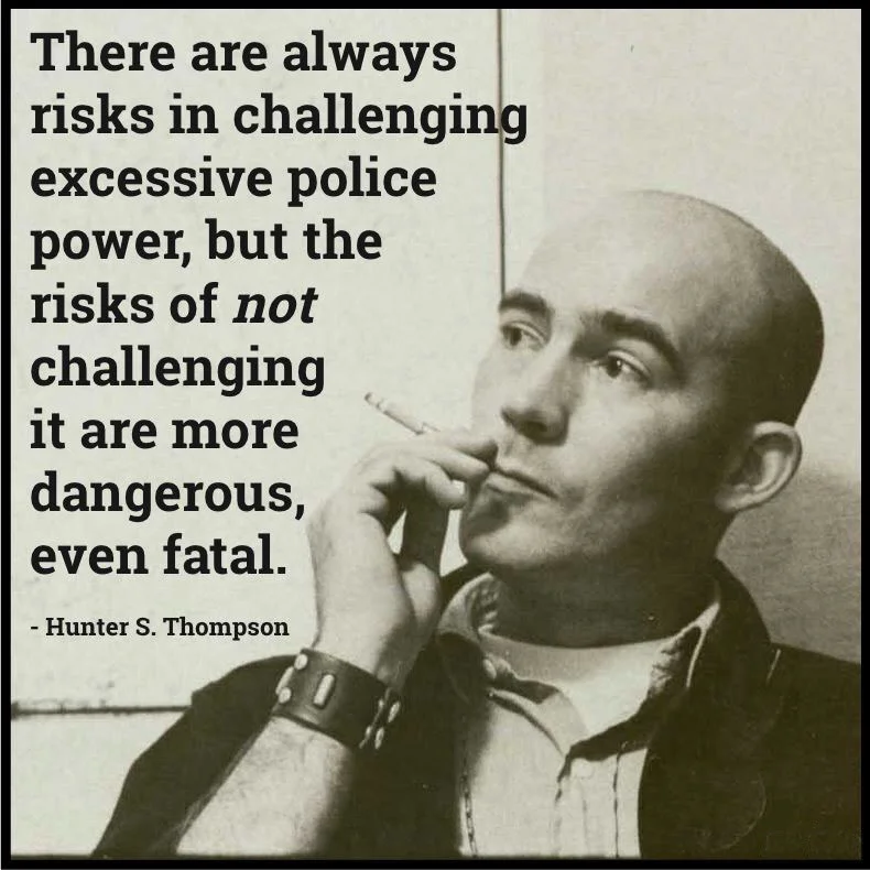 If we want to live in "the land of the free," then the way we handle policing in this country needs to undergo a paradigm shift. We can't expect them to police themselves.