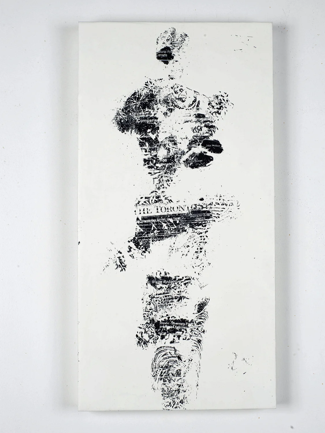 Waste Reduction Fax carbon, wax 20" x 24" 2012